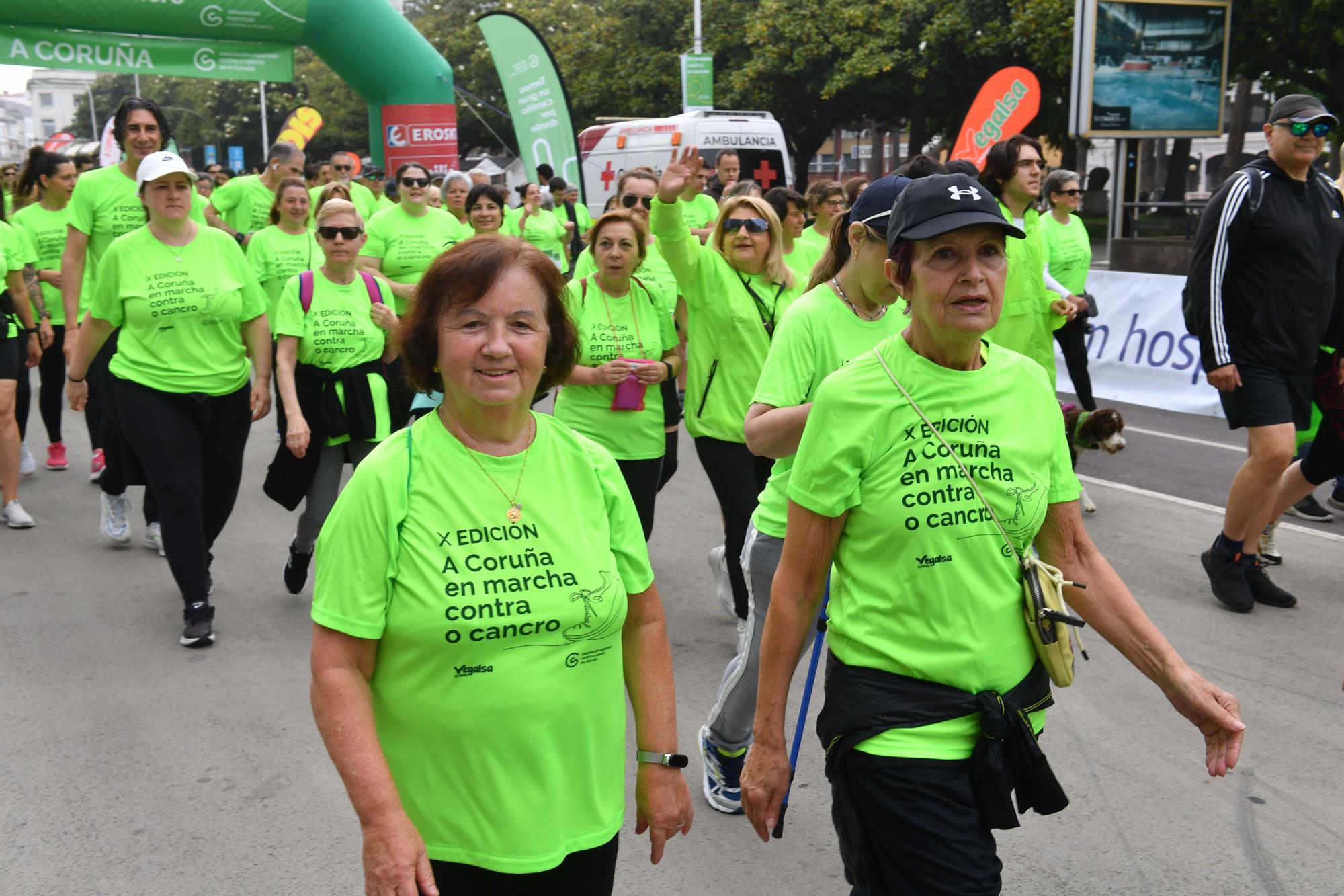 Más de 2.400 participantes en la Andaina Solidaria Contra o Cancro en A Coruña