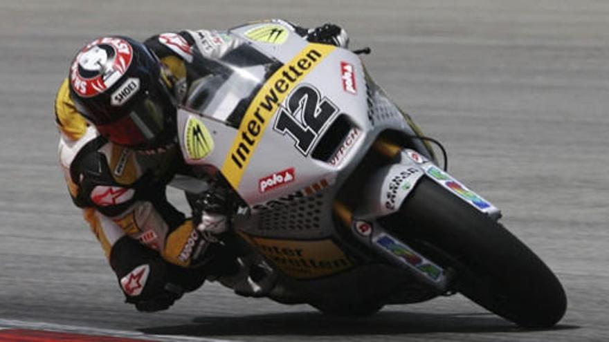 El suizo Thomas Luthi en Sepang.