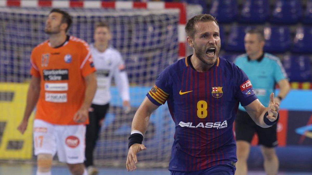 El Barça Lassa sufrió el pasado curso ante el Kristianstad (31-29)