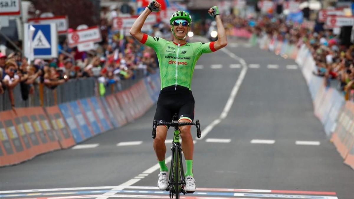 Pierre Rolland logró por primera vez una victoria de etapa en el Giro