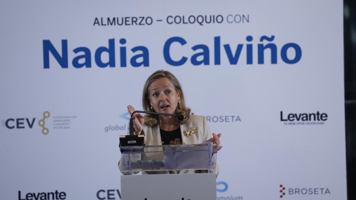 La política y la economía valenciana se dan cita en el coloquio de la vicepresenta Nadia Calviño que organiza Levante-EMV