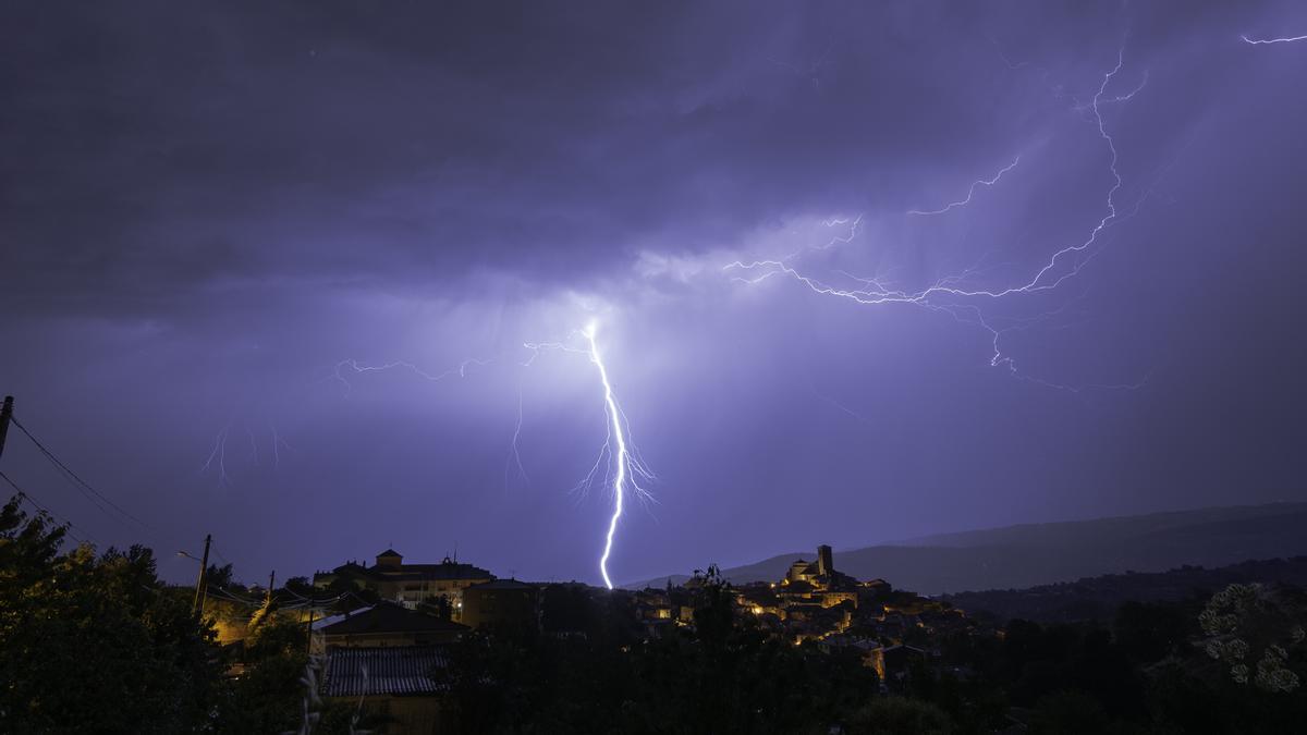 Fotogalería | Tormentas y rayos en Hervás este pasado domingo