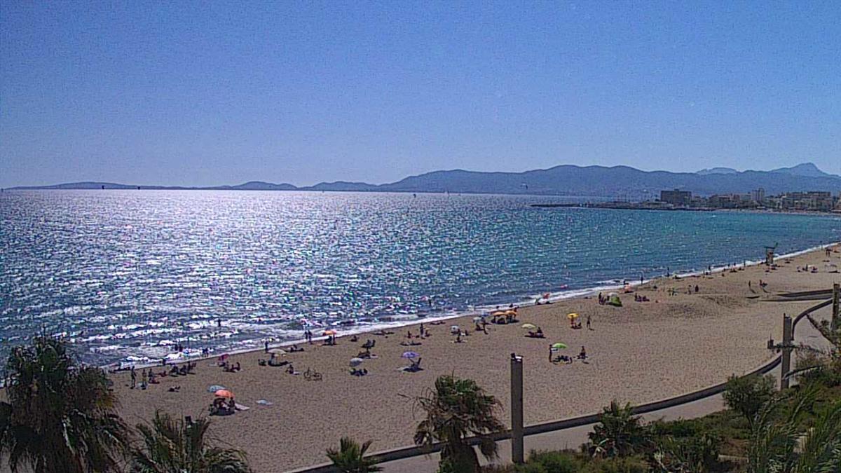 Die Playa de Palma am Sonntagnachmittag.