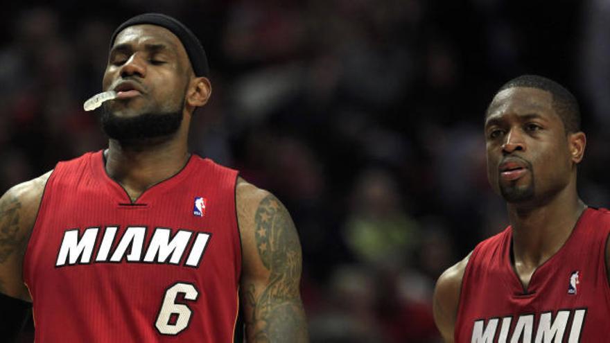 LeBron James y Dwyane Wade