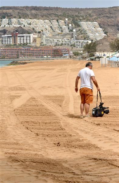 Visita de la Feht a la nueva Playa de Anfi Tauro