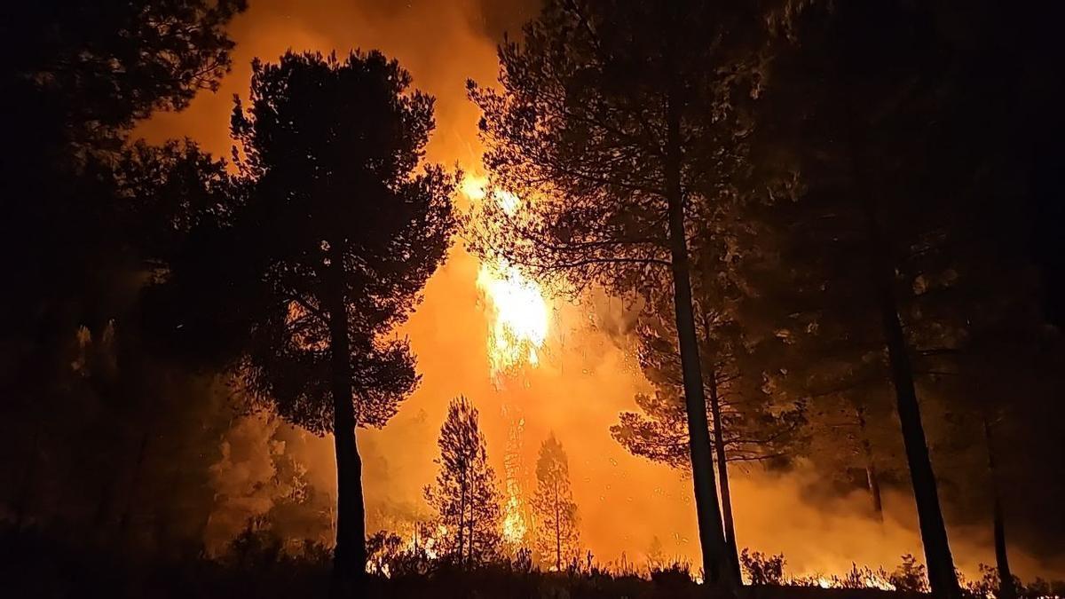 Uno de los incendios que provocó