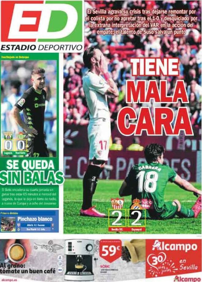 Las portadas del día en la prensa deportiva