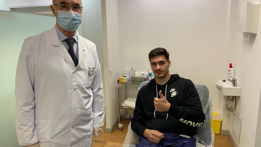 Sergi Molina sufre una lesión en el ligamento cruzado de su rodilla derecha y será operado el 2 de febrero por el doctor Ripoll