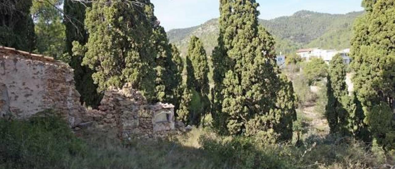 Zona del viejo cementerio de Alcudia de Veo donde se implantaría el sistema.