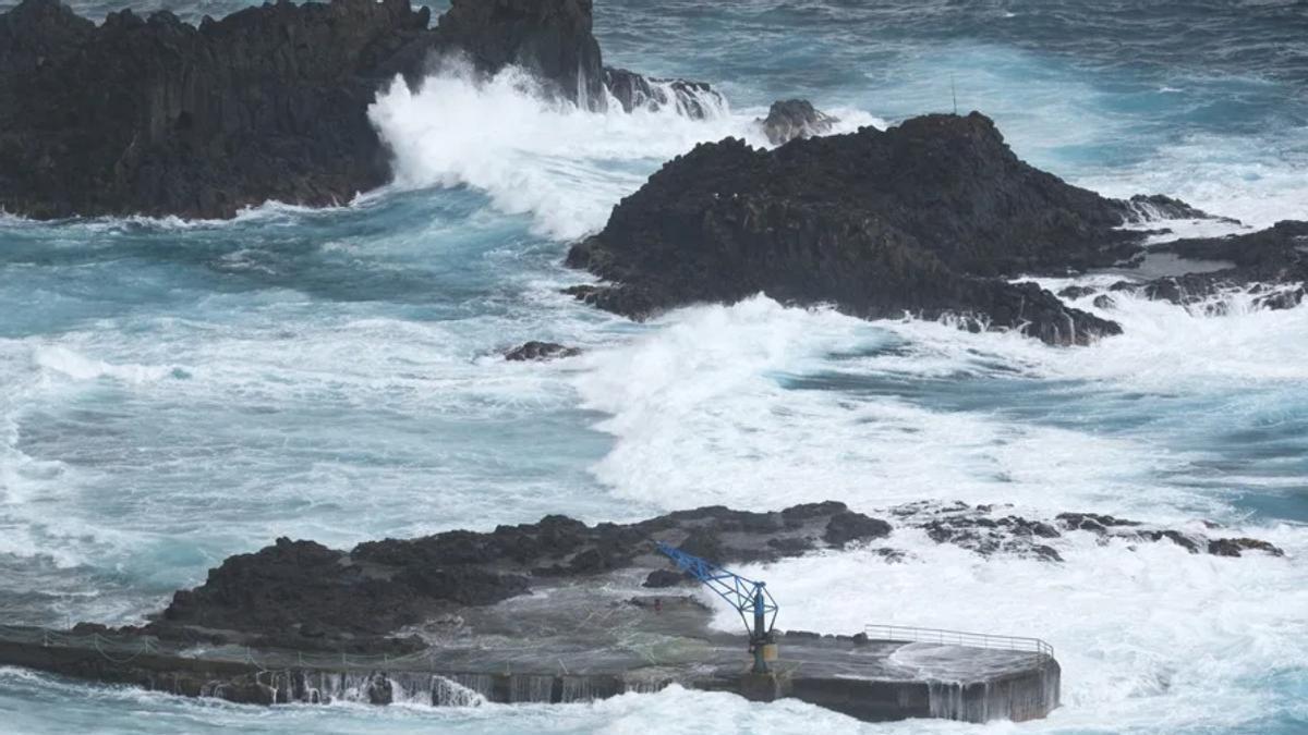 Oleaje en la costa norte de Gran Canaria