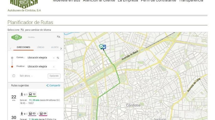 Aucorsa mejora su planificador de rutas en colaboración con Moovit