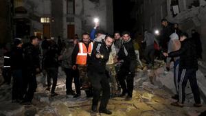 Los daños causados en la ciudad de Hama por el terremoto que ha afectado a Siria el 6 de febrero.