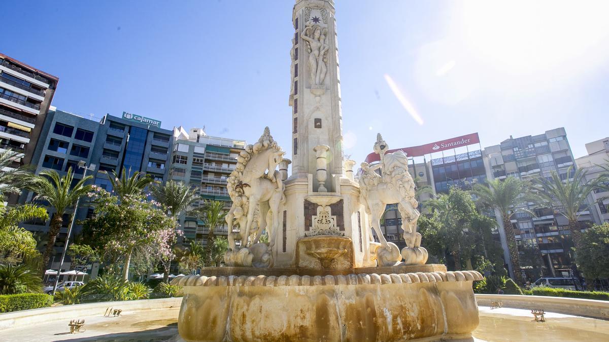 La fuente de Luceros, en una imagen reciente