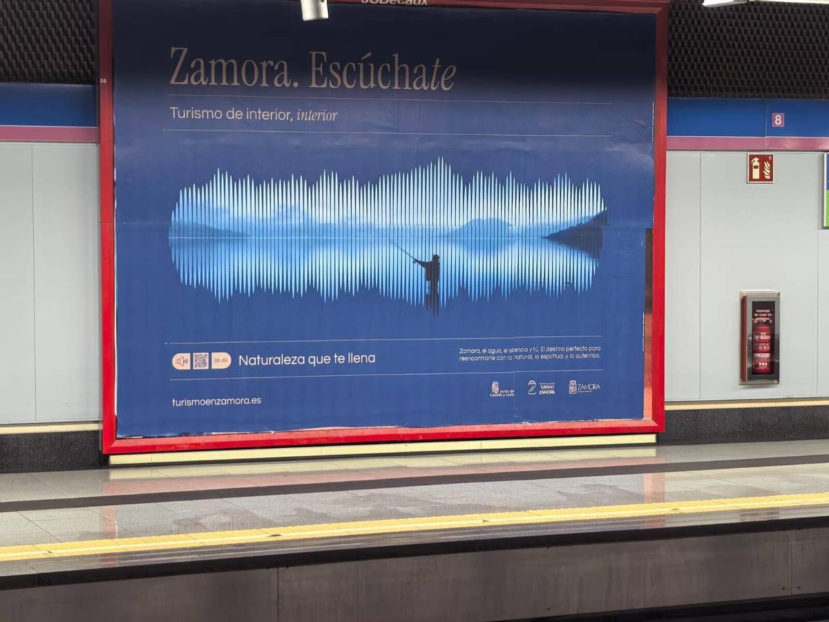 Campaña de promoción de Zamora en el metro de Madrid