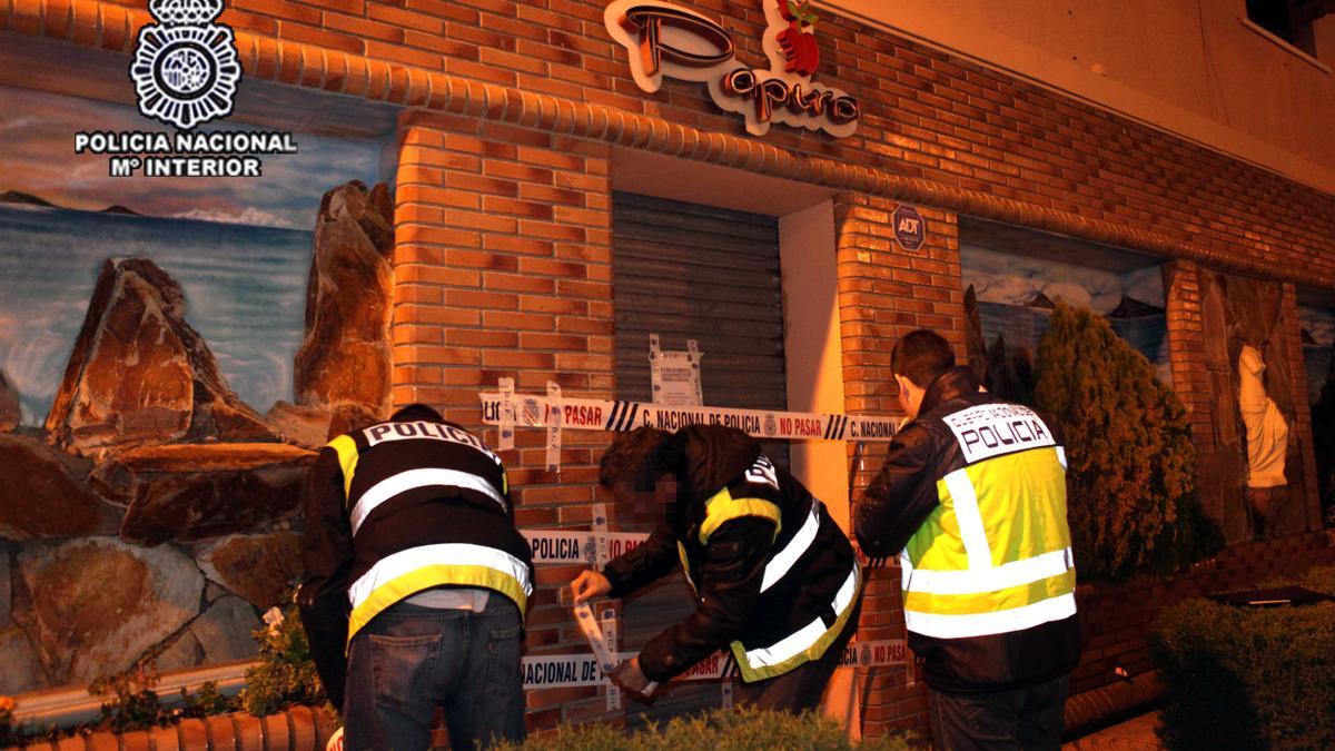 Redada en este club en 2010 por parte de la Policía Nacional