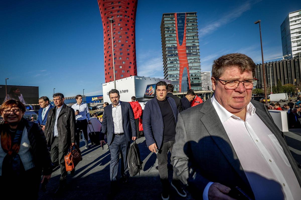 Inauguración del Mobile World Congress en la Fira de Barcelona