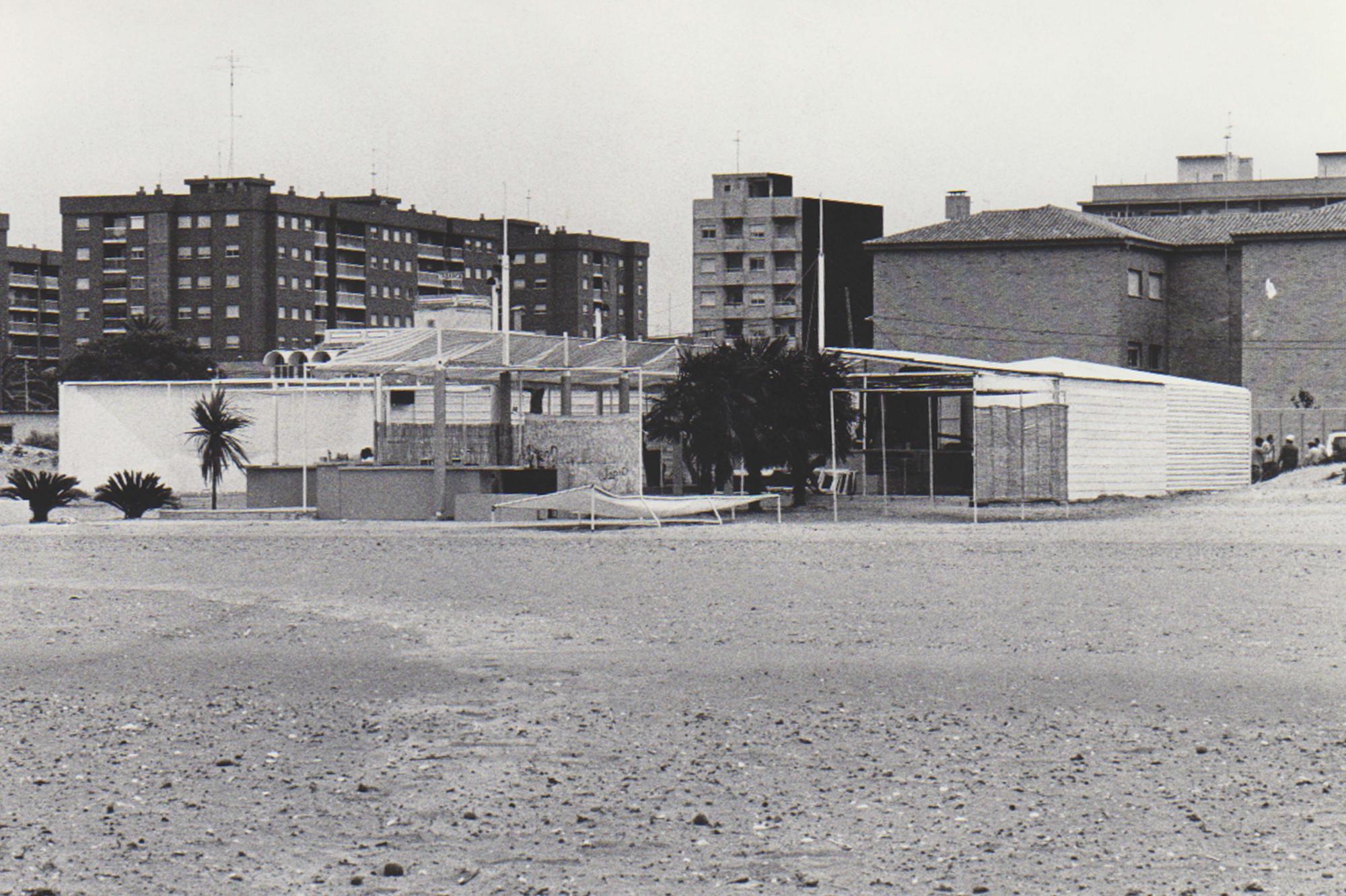 Así eran los chiringuitos en las playas de València y Alboraia en los años 80