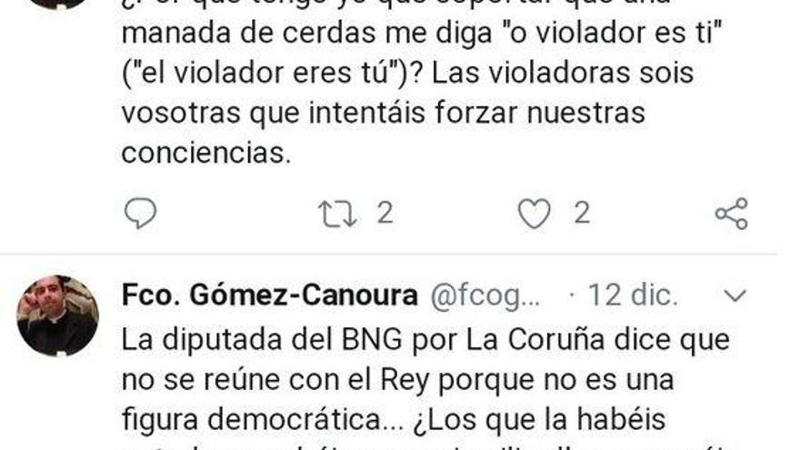 Un párroco de A Coruña llama &quot;manada de cerdas&quot; a las feministas y &quot;gilipollas&quot; a los votantes del BNG