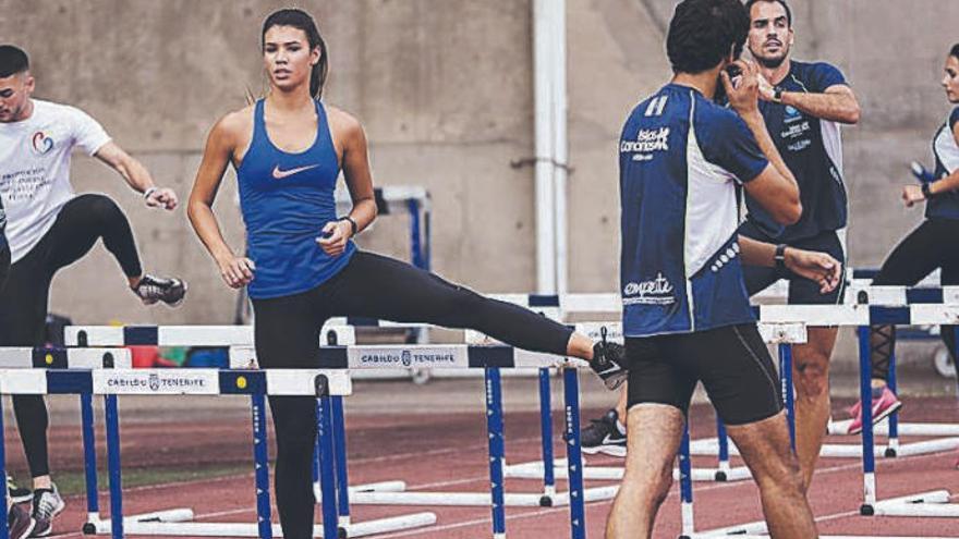 Un entrenamiento del conjunto blanquiazul.