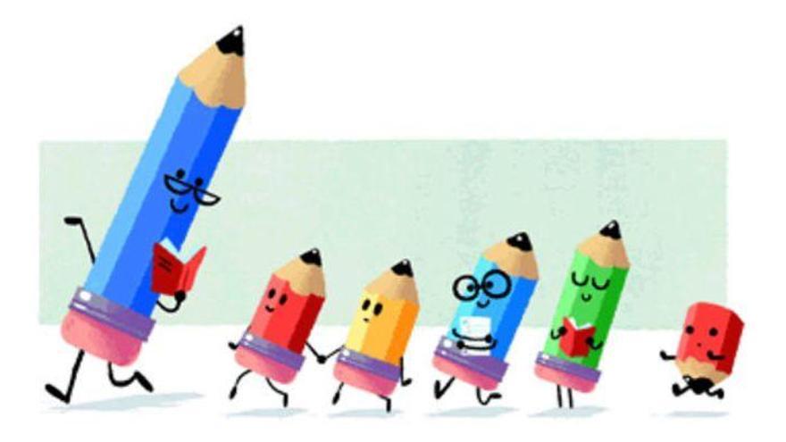 Google dedica su &#039;doodle&#039; al Día del Maestro en España