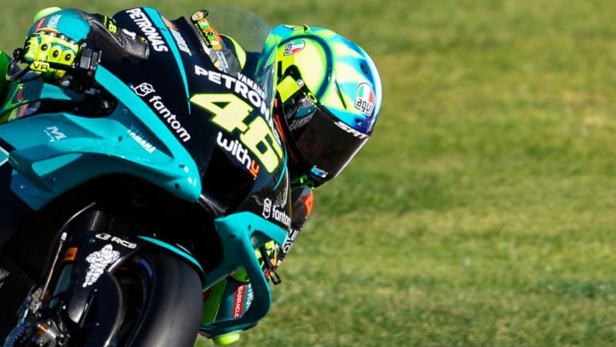 Rossi en su último Gran Premio