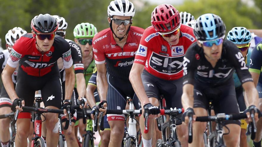 Ciclistas, durante &#039;La Vuelta a España&#039;