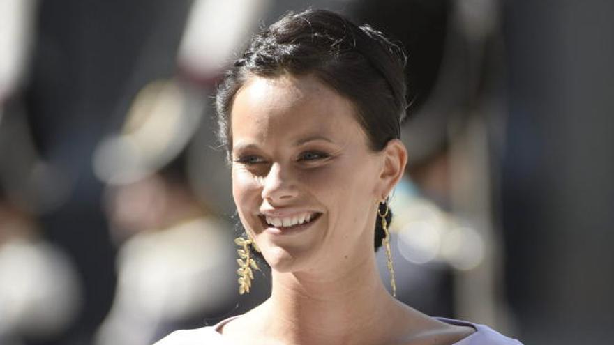 Sofia Hellqvist sorprendió con su elegancia en la boda de la princesa Magdalena.