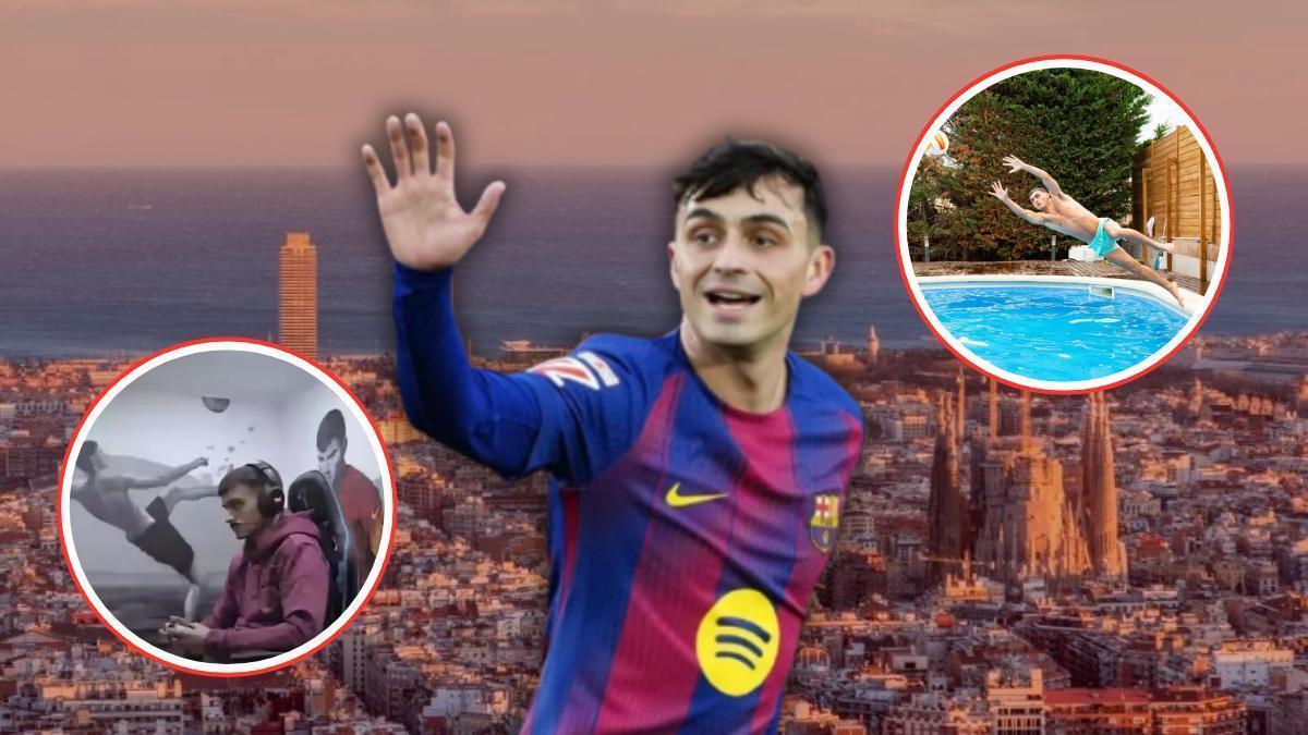 Así es la casa de Pedri en Barcelona: Unifamiliar, con piscina irregular y una terraza en la azotea