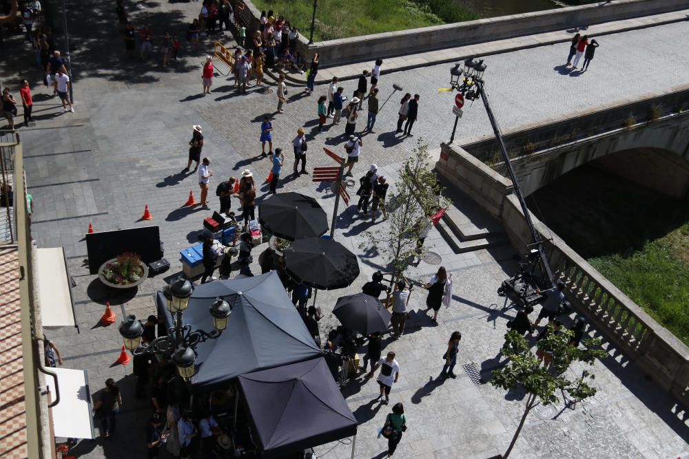 Rodatge d'una sèrie coreana al Barri Vell de Girona