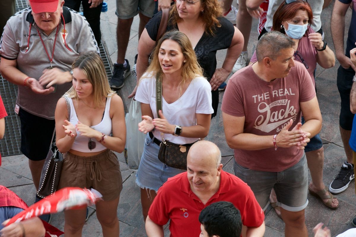 Recepción del Real Murcia en el Ayuntamiento de la ciudad