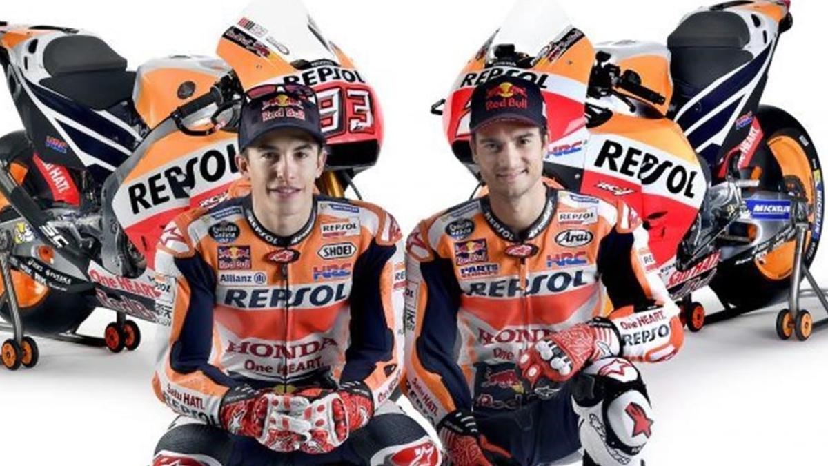 Marc Márquez y Dani Pedrosa se han presentado hoy en Indonesia con el equipo Repsol-Honda.