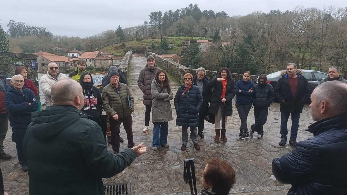 Reunión en Negreira para reparar los molinos de A Ponte Maceira