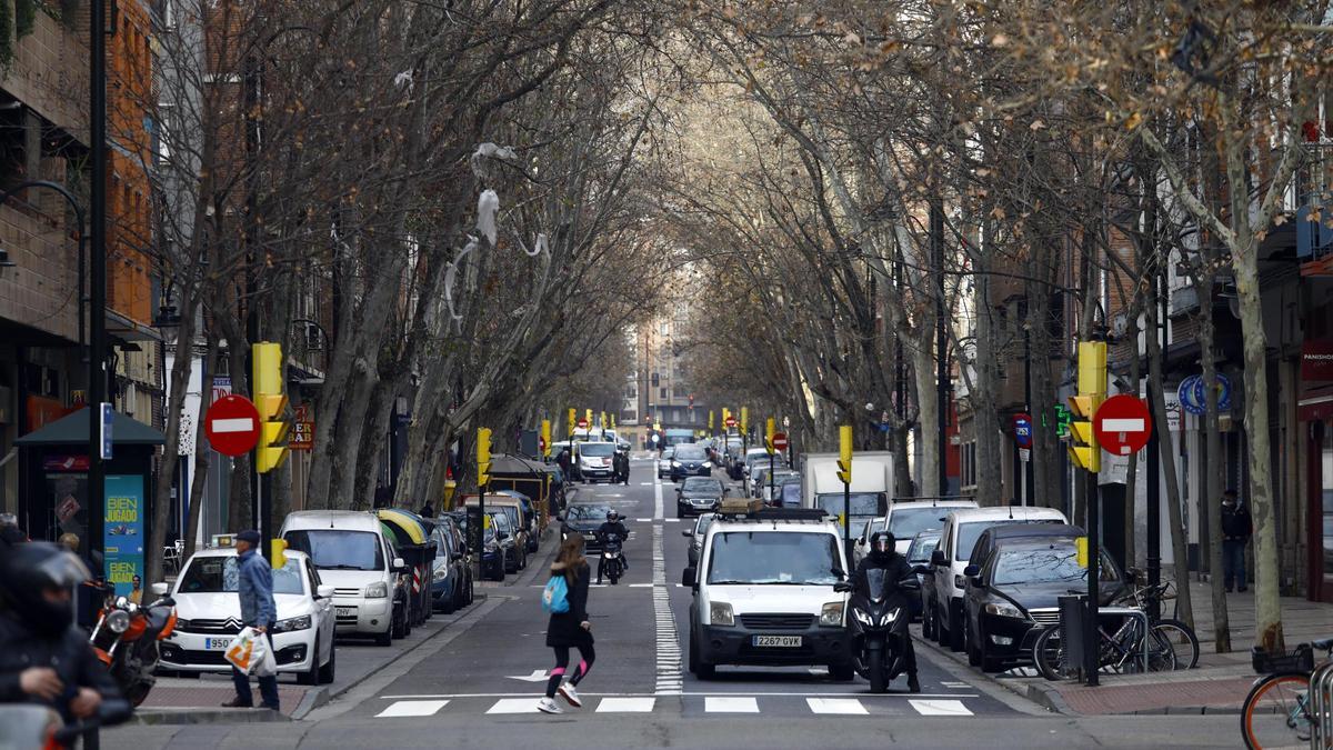 La avenida Compromiso de Caspe de Zaragoza