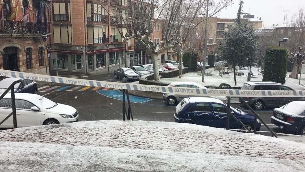 La nieve llega a Benavente