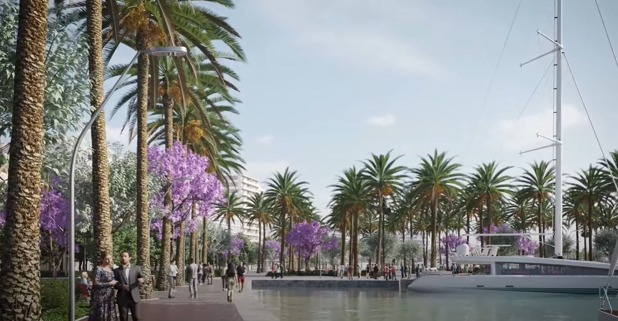 So soll der Paseo Marítimo in Palma de Mallorca ab Sommer 2024 aussehen