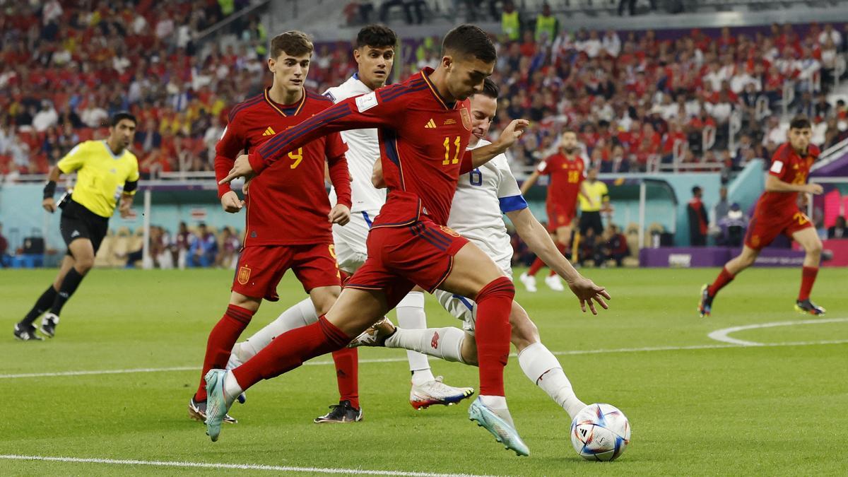 Ferran Torres, en el España - Costa Rica.