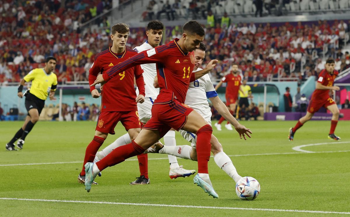 Ferran Torres, en el España - Costa Rica.