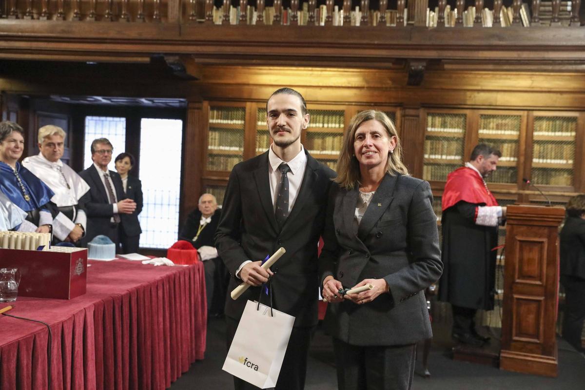 Enrique Pariente con Eva Pando.