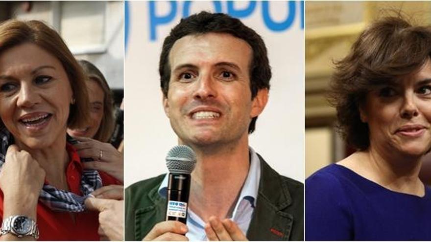 Cospedal, Casado y Santamaría, los candidatos favoritos.