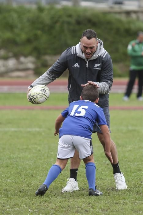 Entrenamiento de los All Blacks en San Lázaro