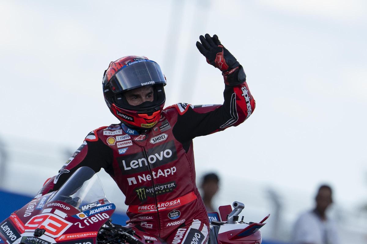 Marc Márquez (Ducati) volvió a ganar, hoy, en Goiania (Brasil).