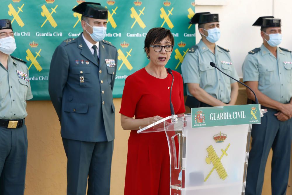 La directora general de la Guardia Civil, María Gámez, informa de la Operación Face MaskSK,