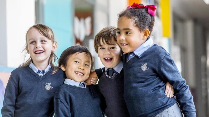 Alumnos del grupo educativo de enseñanza bilingüe IEP.