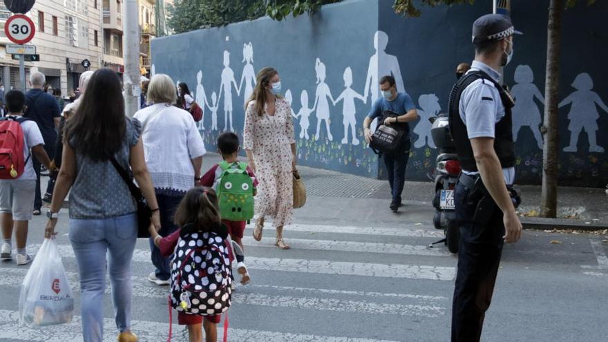 L&#039;Escola Vedruna de Girona, en una imatge del primer dia de curs d&#039;enguany