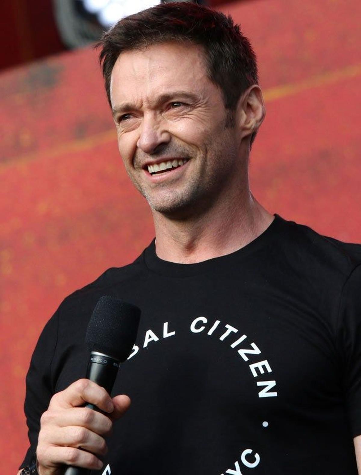 Hugh Jackman, sobre el escenario del 2015 Global Citizen Festival