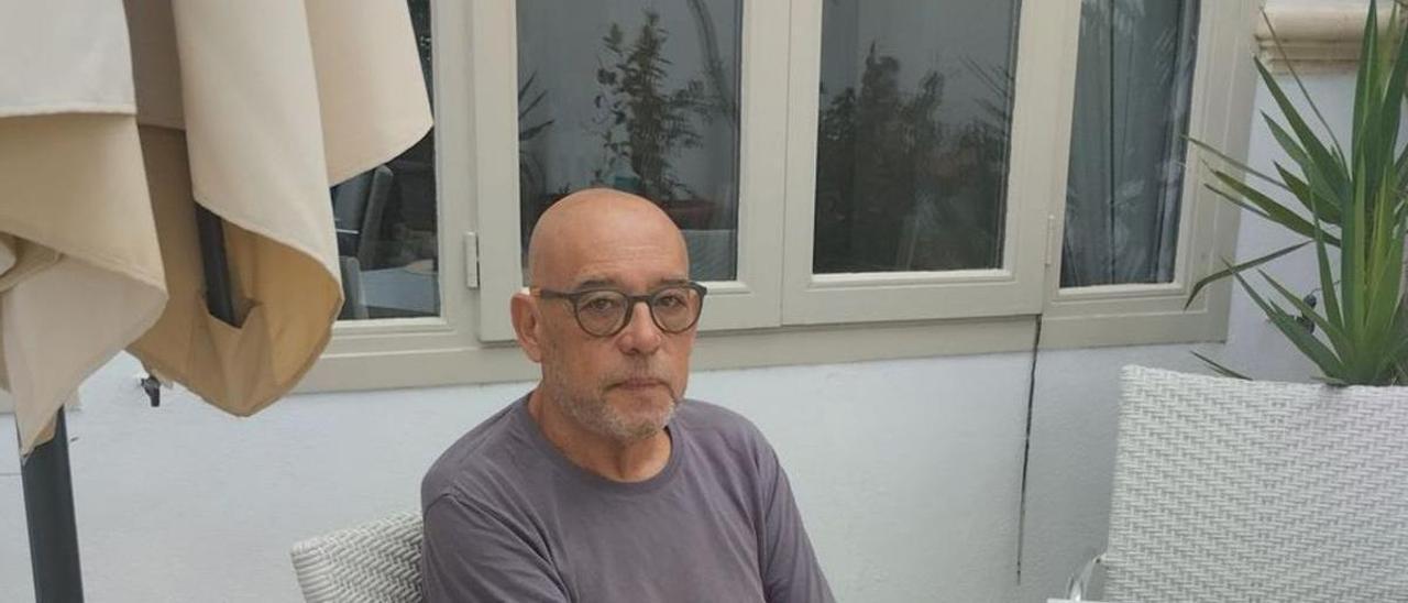 Juan Vicente Pérez en Portocolom, donde veranea.