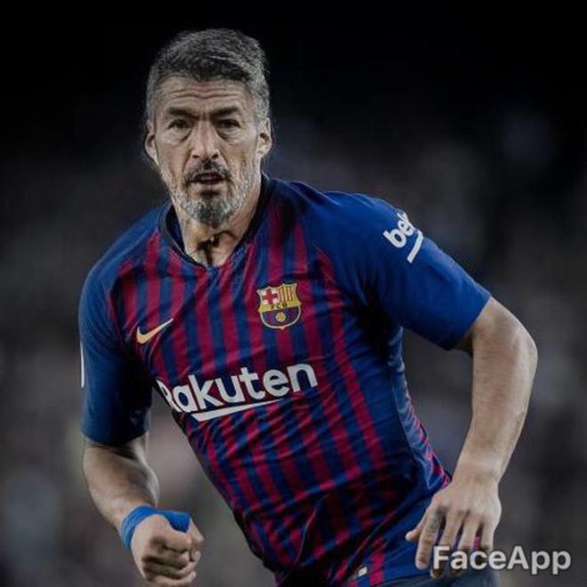 Así serán los jugadores del FC Barcelona de viejos, según Faceapp