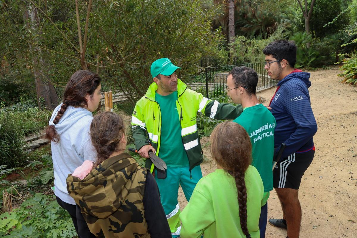 Alumnos de educación especial realizan prácticas en l'Hort de Trénor de Torrent