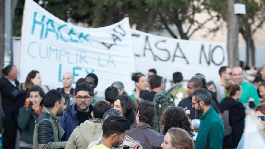 Manifestación por la falta de vivienda en Ibiza.