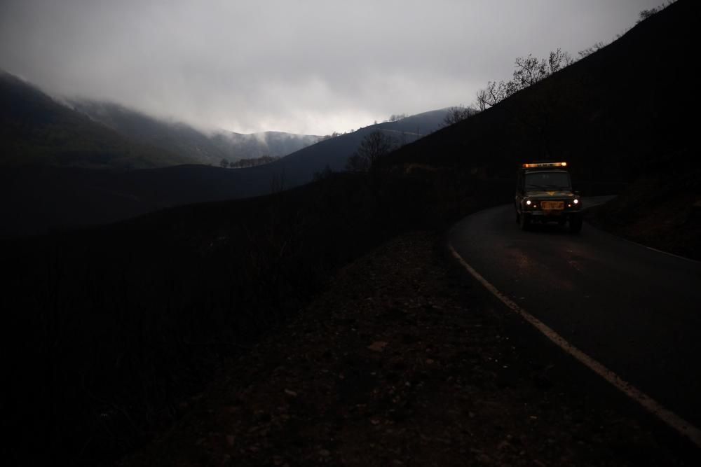 El Suroccidente asturiano arrasado por las llamas